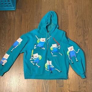 Adventure Time Finn Print Hoodie